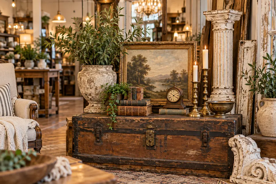 Antiques and vintage home accents at The Dallas Markets